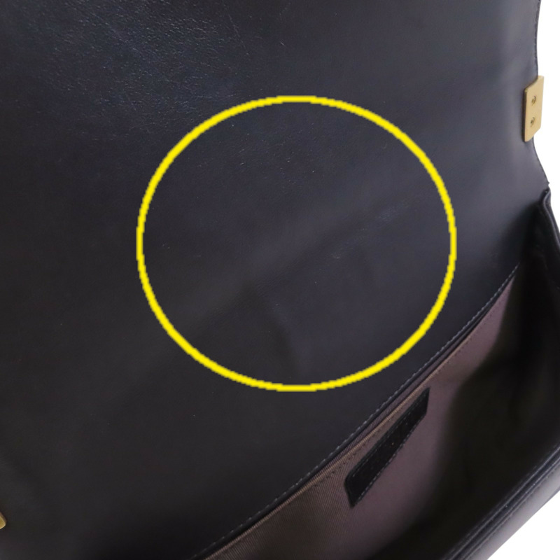 CHANEL 牛皮皮革Boy Chanel 25金扣鏈帶肩背袋-15