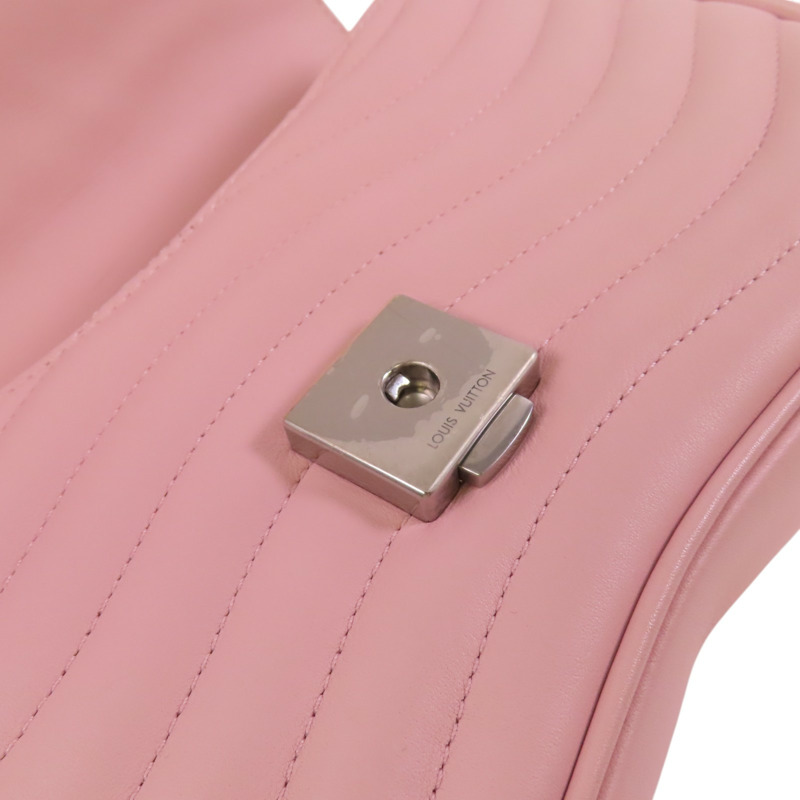 LOUIS VUITTON 牛皮皮革New Wave MM銀扣手挽肩背兩用袋-9