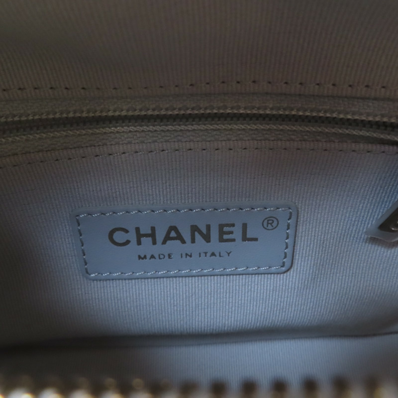 CHANEL 牛皮皮革Garbrillie Small金扣鏈帶肩背袋-5