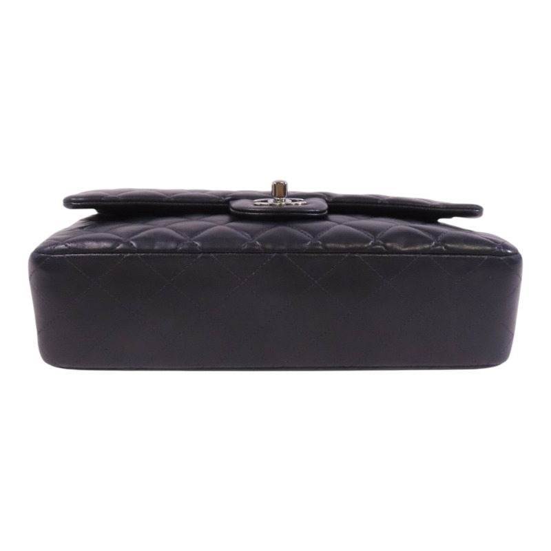 CHANEL 羊皮皮革Classic 25銀扣鏈帶肩背袋-3