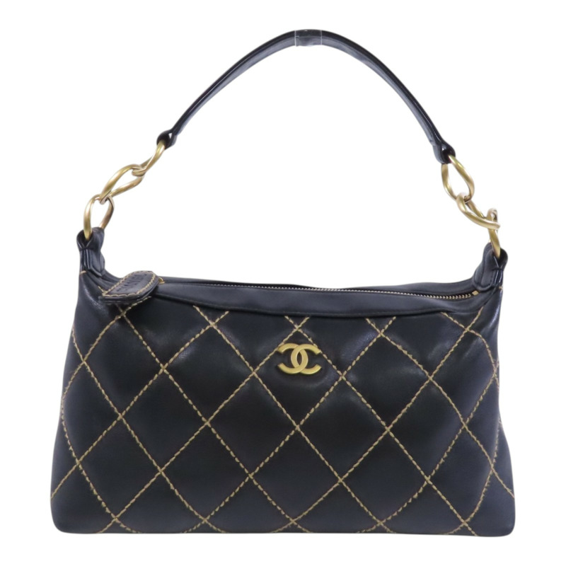 CHANEL 牛皮皮革Shoulder Bag金扣肩背袋-0