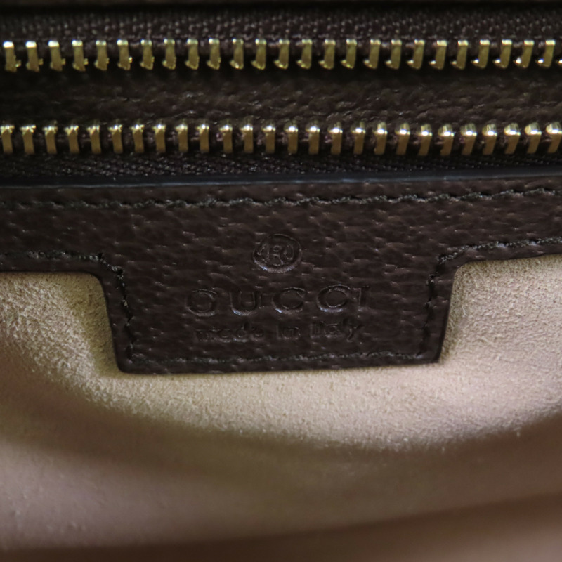 GUCCI 塗層帆布Ophidia金扣手挽肩背兩用袋-5