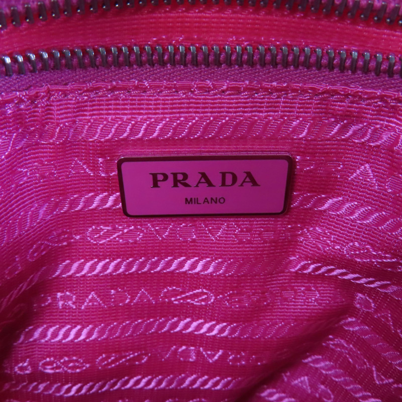PRADA 尼龍Backpack銀扣背包-6