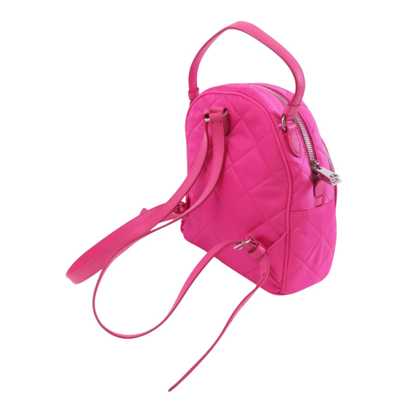 PRADA 尼龍Backpack銀扣背包-7