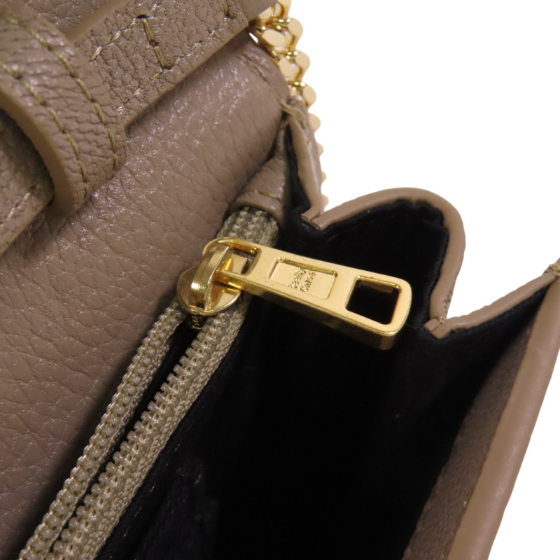 Chloe 牛皮皮革Chain Shoulder Bag金扣鏈帶肩背袋-8