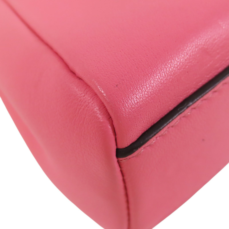 FENDI 牛皮皮革Micro Peekaboo金扣肩背袋-10