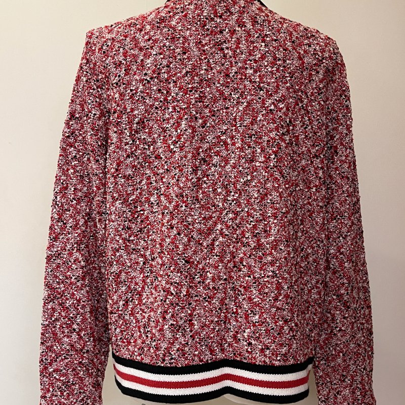 Karl Lagerfeld 小香風 紅針織外套 卡爾拉格斐 經典 限量絕版優惠 Size S-6