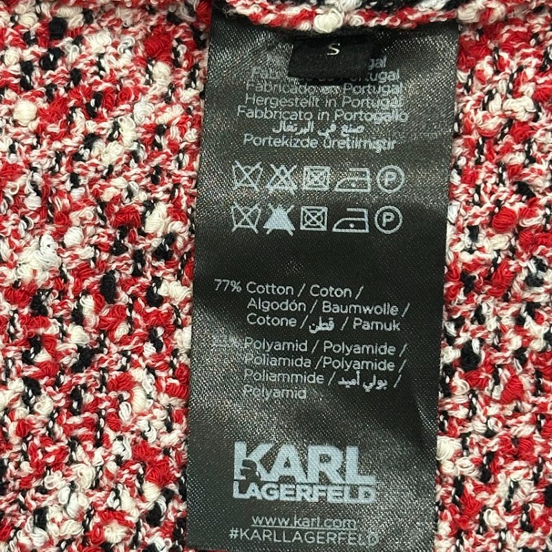 Karl Lagerfeld 小香風 紅針織外套 卡爾拉格斐 經典 限量絕版優惠 Size S-8