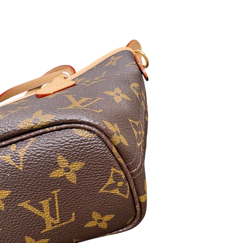 LOUIS VUITTON 路易威登 M46705 NEVERFULL BB 迷你托特包 帆布 老花 棕色 粉色背帶 金釦-6