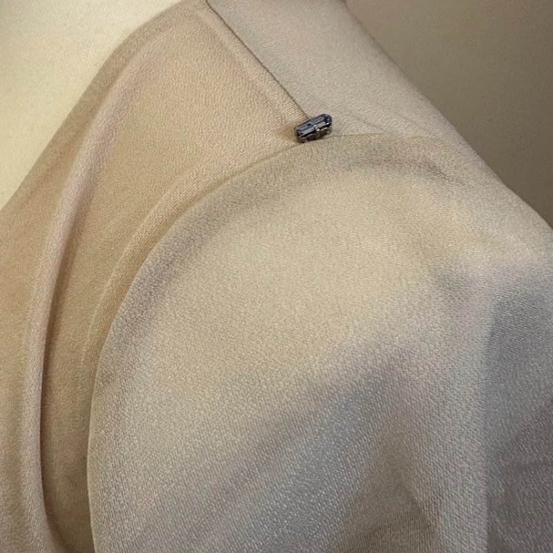 Maxmara Sportmax Code 雪紡短袖上衣 傘型 XL 全新-3