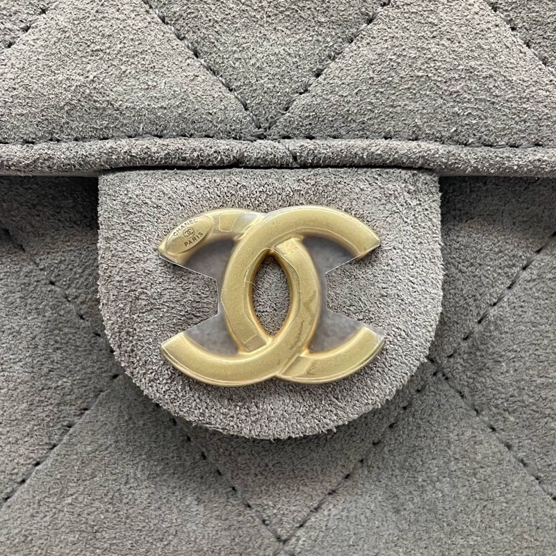 Chanel 2025 Suede & Metal Brown Hobo Bag-5
