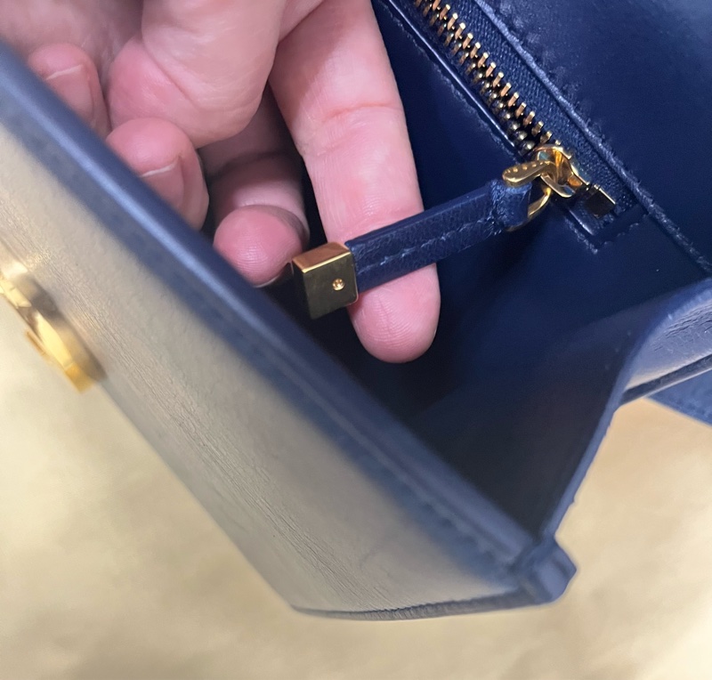 #DIOR 迪奧30 Montaigne 蒙田#牛皮翻蓋深藍色#斜背-23