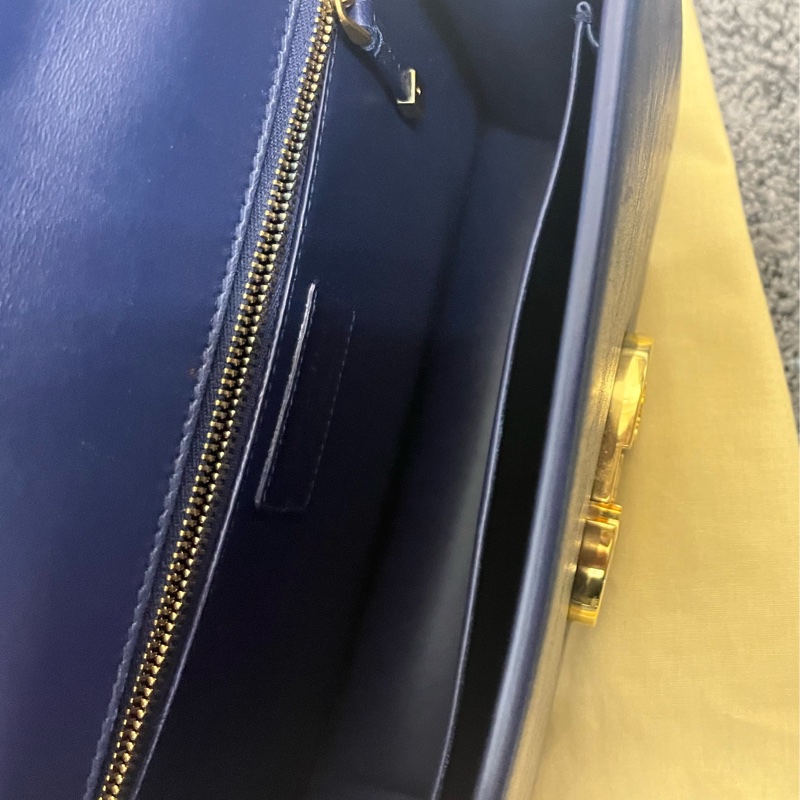 #DIOR 迪奧30 Montaigne 蒙田#牛皮翻蓋深藍色#斜背-24