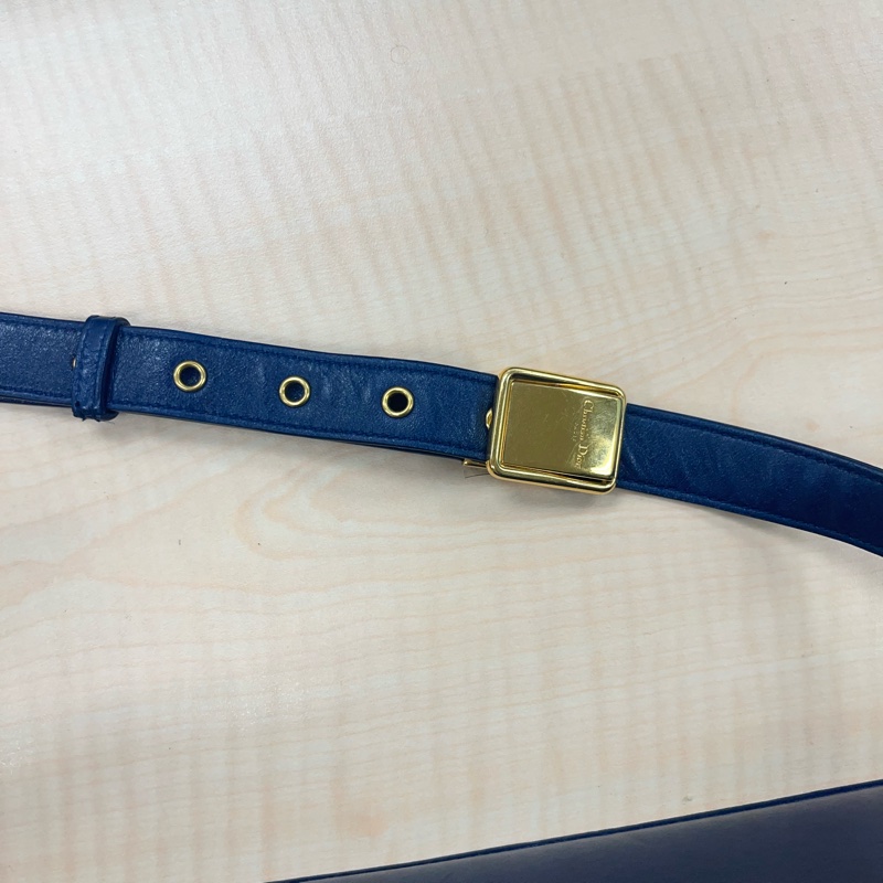 #DIOR 迪奧30 Montaigne 蒙田#牛皮翻蓋深藍色#斜背-26