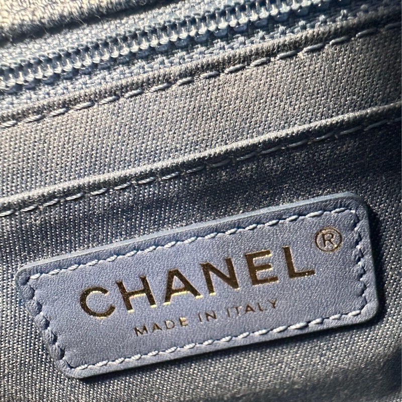 香奈兒 Chanel 牛仔金球方胖子 全新 晶片款 18*13*7-4