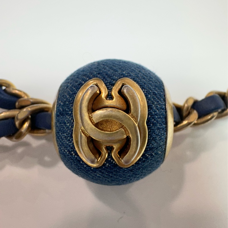 香奈兒 Chanel 牛仔金球方胖子 晶片款-3