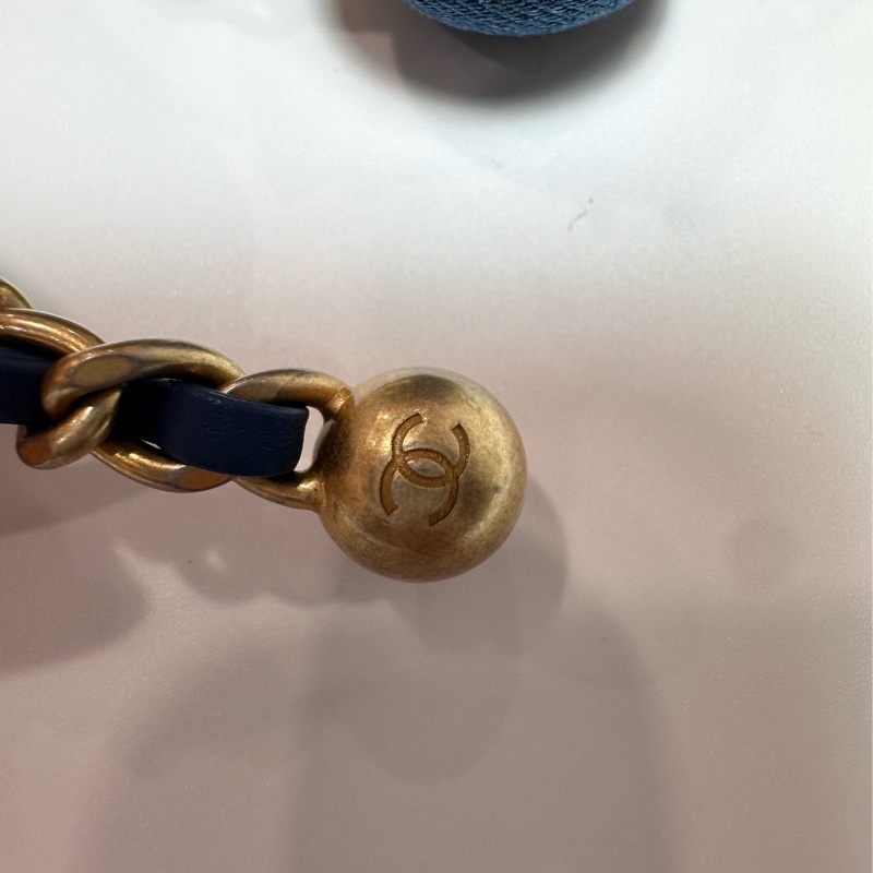 香奈兒 Chanel 牛仔金球方胖子 晶片款-4
