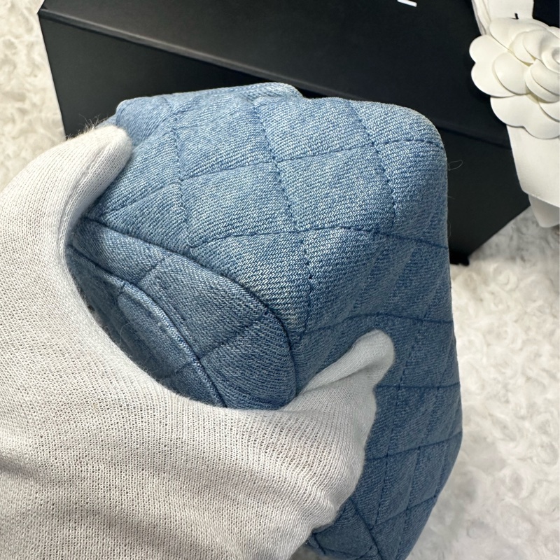 香奈兒 Chanel 牛仔金球方胖子 晶片款-18
