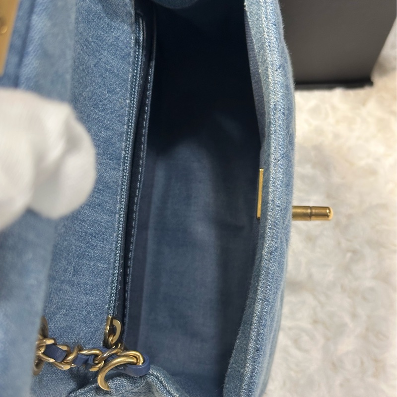 香奈兒 Chanel 牛仔金球方胖子 晶片款-25