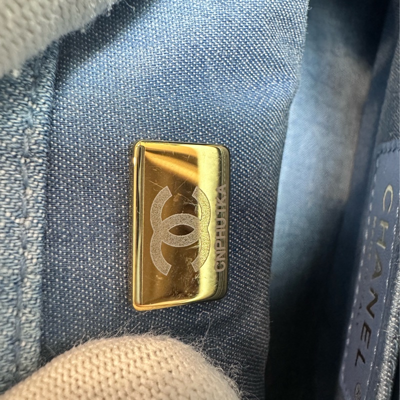 香奈兒 Chanel 牛仔金球方胖子 晶片款-27