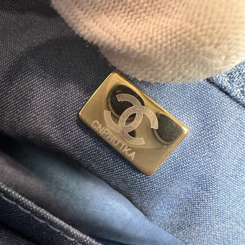 香奈兒 Chanel 牛仔金球方胖子 晶片款-28