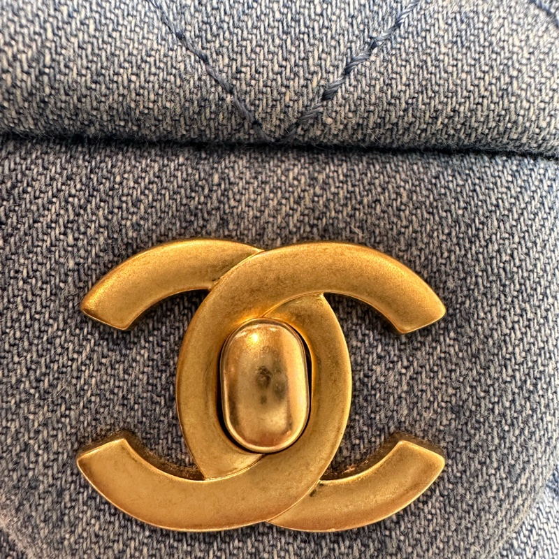 香奈兒 Chanel 牛仔金球方胖子 晶片款-30