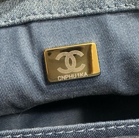 香奈兒 Chanel 牛仔金球方胖子 晶片款-33