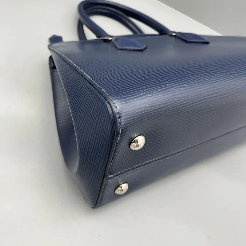 LV路易威登 藍色水波紋epi 手提包 肩背包-8