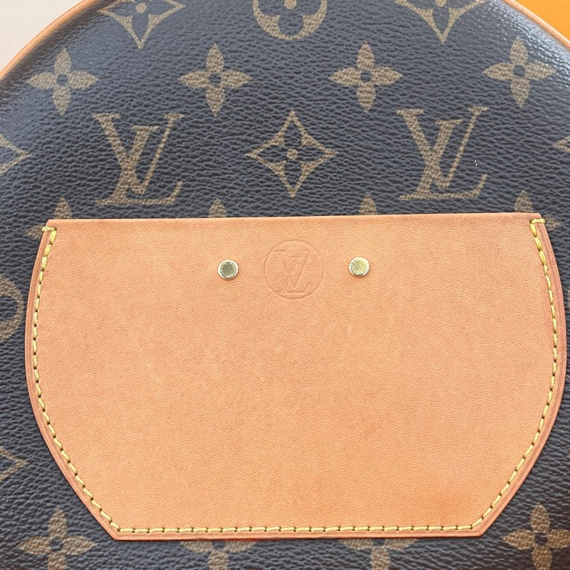 LV路易威登 中號 老花滿印 塗層帆布 軟圓餅包 肩背包 斜背包🈶購鉦-8