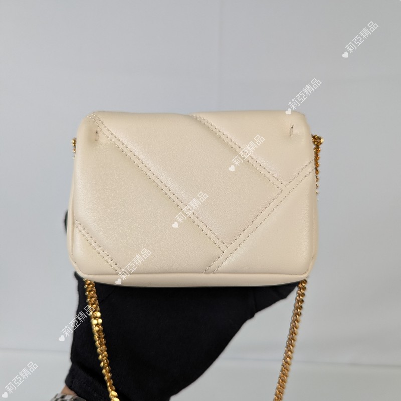 莉亞精品♡Bvlgari 象牙白迷你包 近新閒置-5