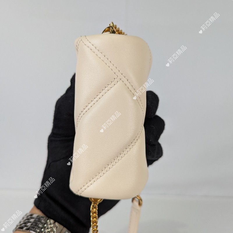 莉亞精品♡Bvlgari 象牙白迷你包 近新閒置-8