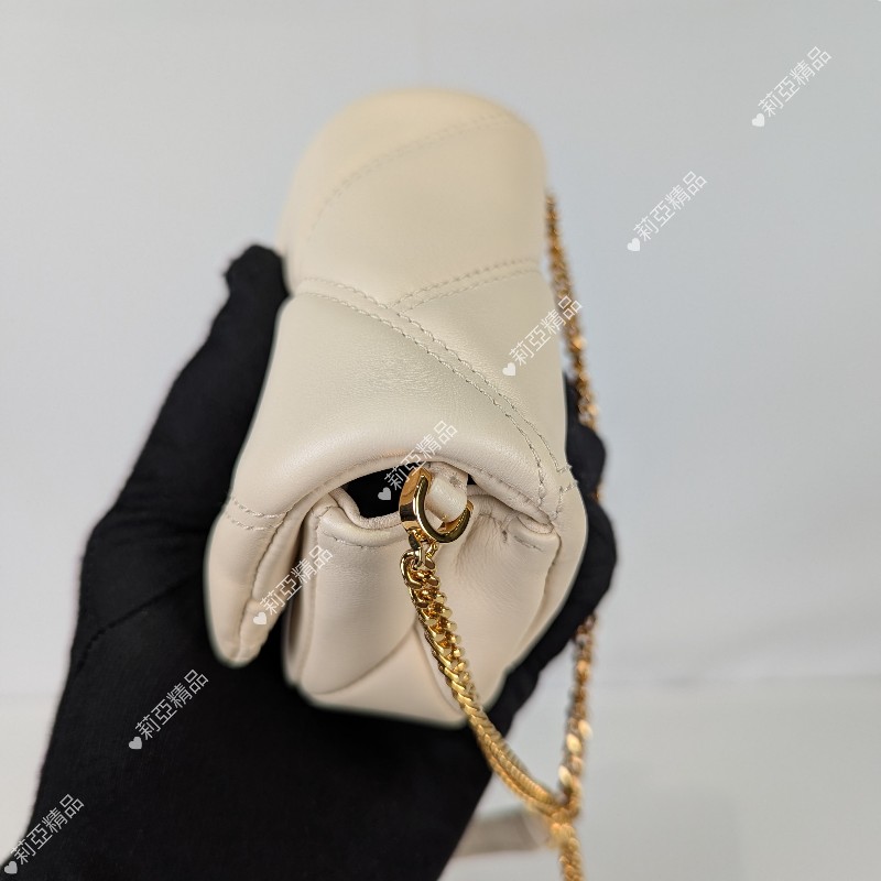 莉亞精品♡Bvlgari 象牙白迷你包 近新閒置-19