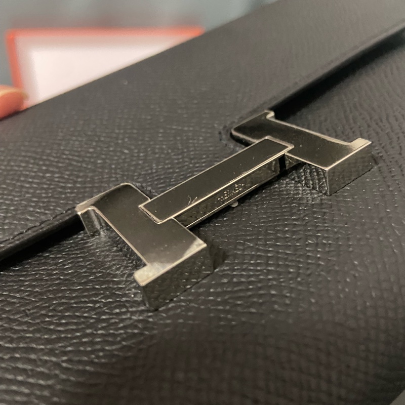Hermes Constance to go 黑銀扣-1