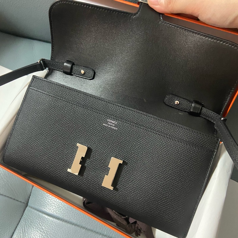 Hermes Constance to go 黑銀扣-8