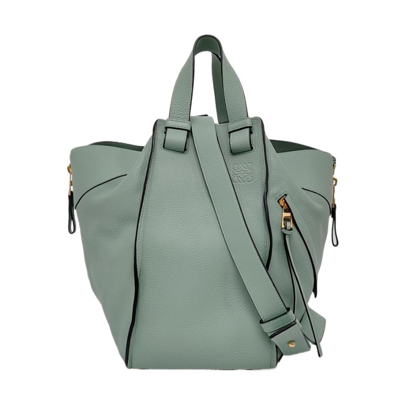 LOEWE Hammock淺綠色牛皮吊床包肩背包 手提包-0