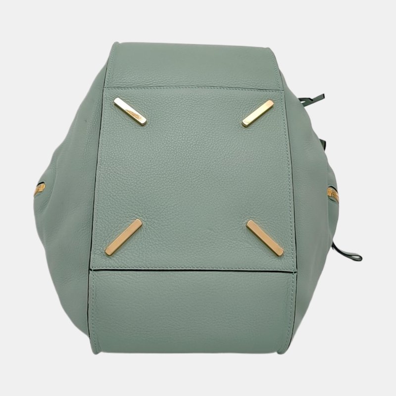 LOEWE Hammock淺綠色牛皮吊床包肩背包 手提包-5