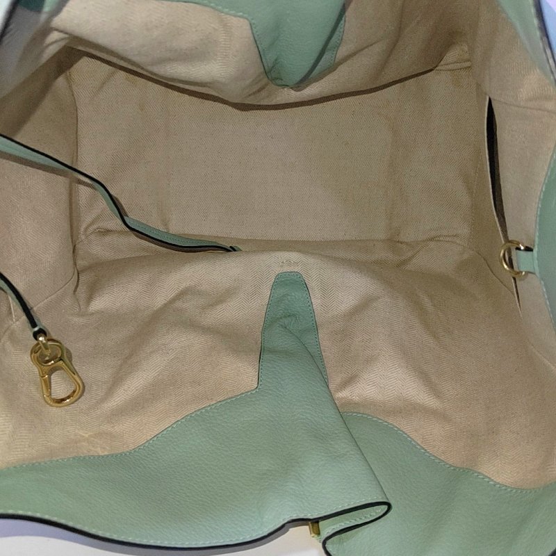 LOEWE Hammock淺綠色牛皮吊床包肩背包 手提包-6