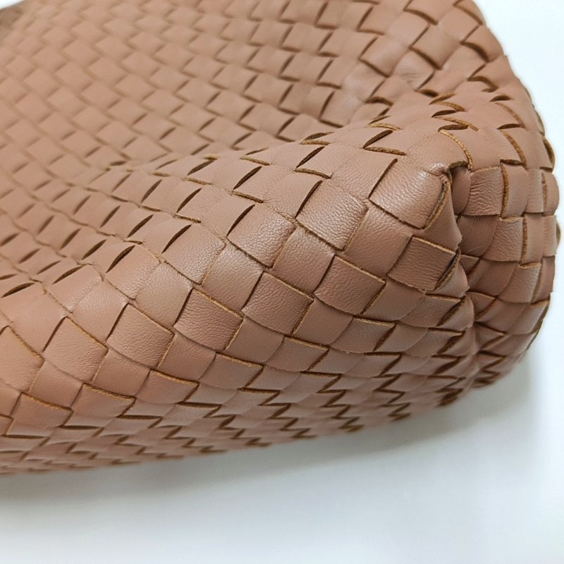 BOTTEGA VENETA 托特包 豆沙色牛皮編織 肩背包 手提包-8