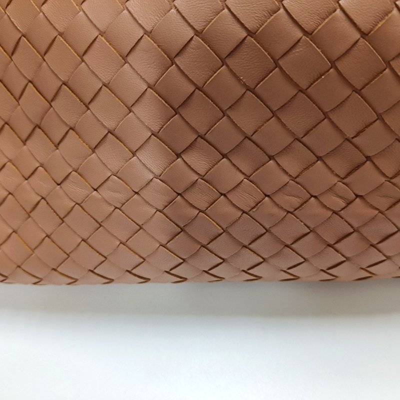 BOTTEGA VENETA 托特包 豆沙色牛皮編織 肩背包 手提包-9