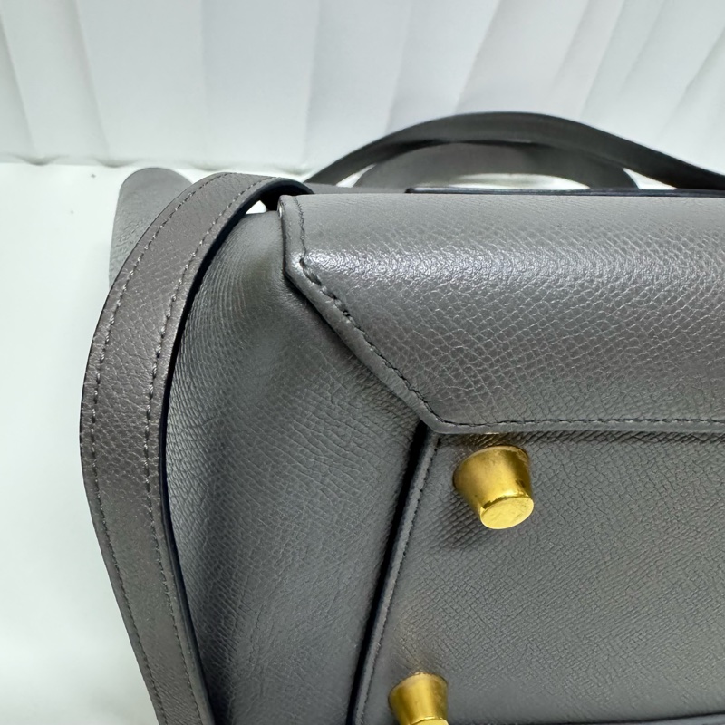 Celine / 賽琳 锡器灰 Mini  Belt鯰魚包-10