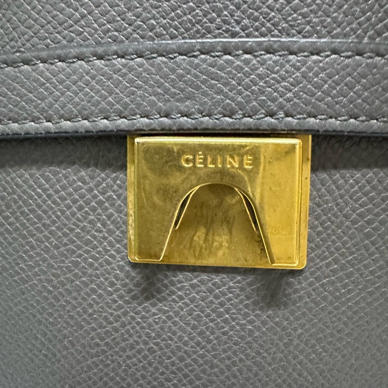 Celine / 賽琳 锡器灰 Mini  Belt鯰魚包-14