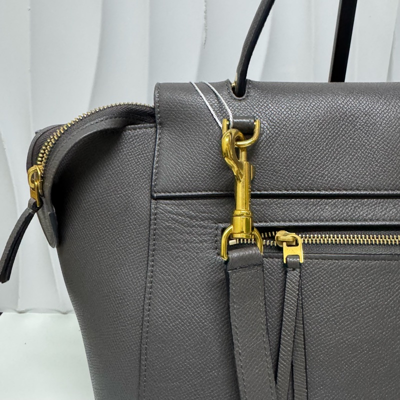 Celine / 賽琳 锡器灰 Mini  Belt鯰魚包-19