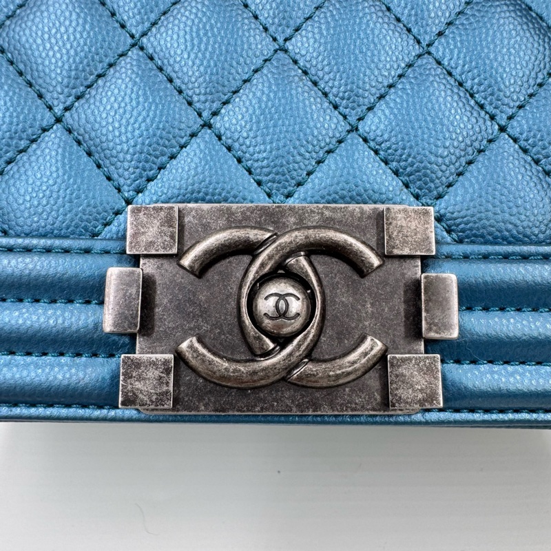 Chanel / 香奈兒 Leboy 小號人魚姬孔雀藍-2