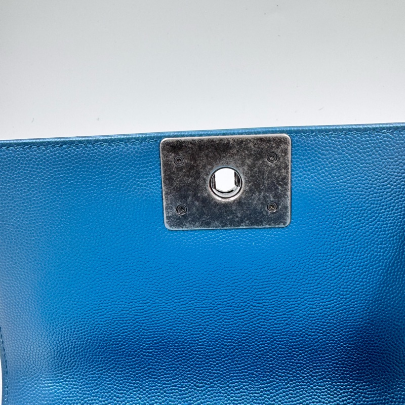 Chanel / 香奈兒 Leboy 小號人魚姬孔雀藍-17