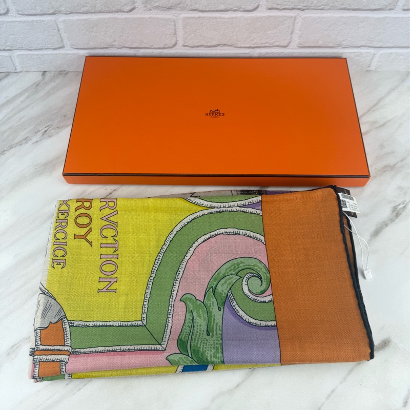 L'Instruction du Roy Bayadere 140喀什米爾與真絲混紡 羊絨圍巾-0