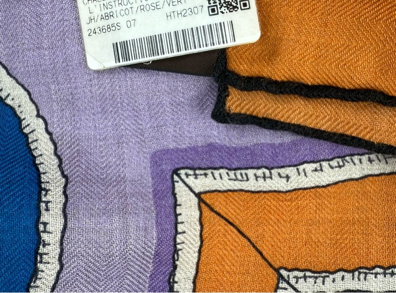 L'Instruction du Roy Bayadere 140喀什米爾與真絲混紡 羊絨圍巾-3