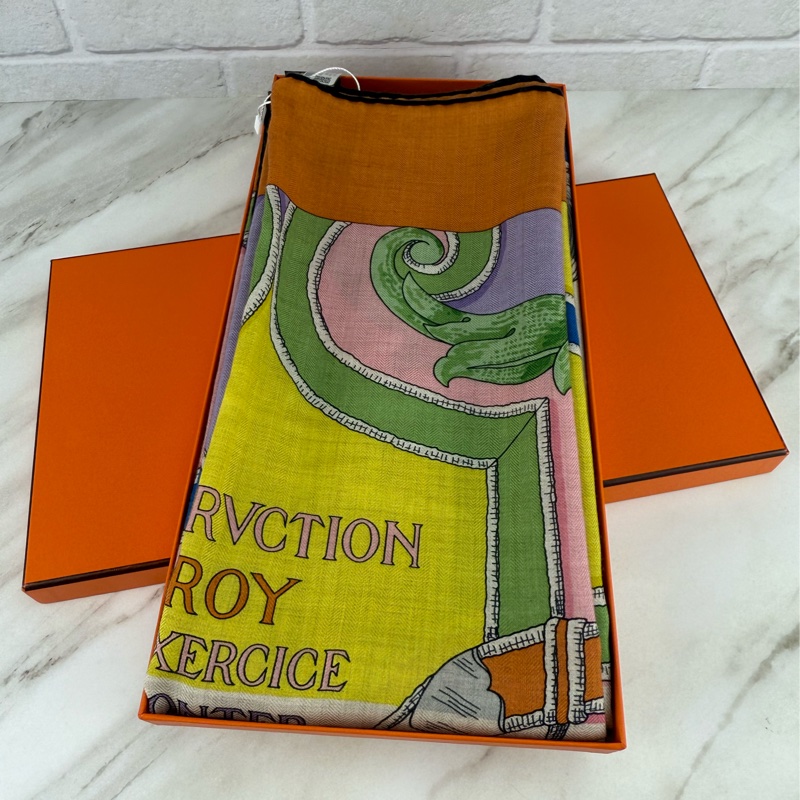 L'Instruction du Roy Bayadere 140喀什米爾與真絲混紡 羊絨圍巾-8