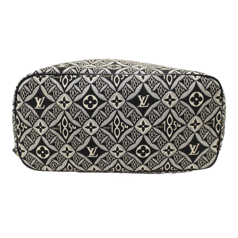 Louis Vuitton Grey Jacquard Since 1854 Neverfull MM Shoulder Tote Bag-10