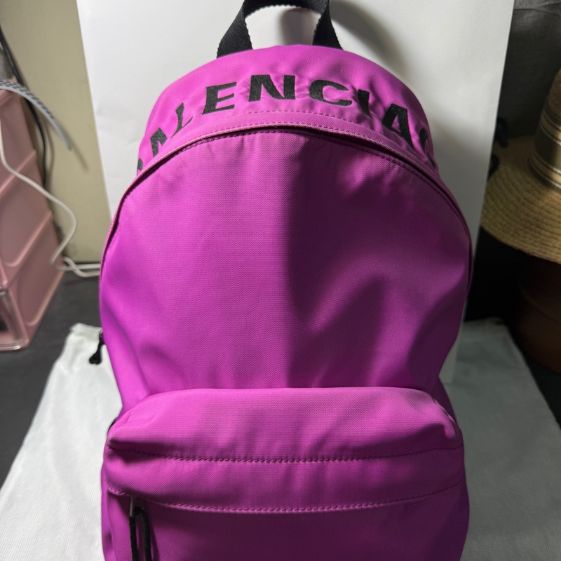 巴黎世家 後背包 桃紅 Balenciaga WHEEL BACKPACK-2