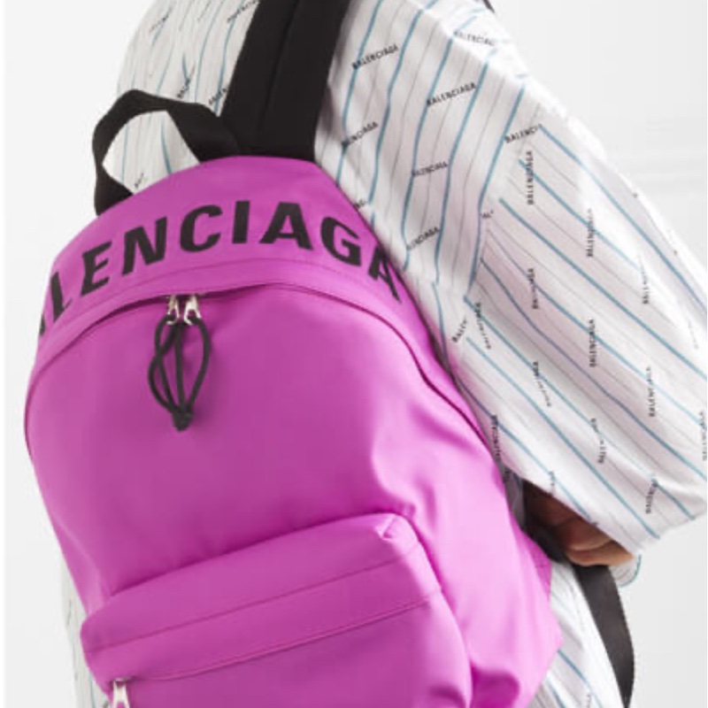 巴黎世家 後背包 桃紅 Balenciaga WHEEL BACKPACK-5